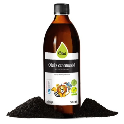 Olej z czarnuszki dla dzieci 500 ml Olini