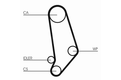 CONTINENTAL CTAM РЕМЕНЬ ГРМ AUDI 100 C2 100 C3 200 C3 80 B3 80 B4