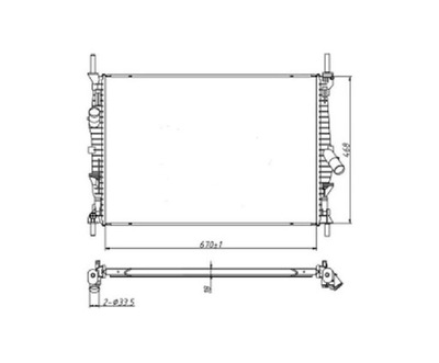 Радиатор ford transit 06- 7c118005ab фото №1