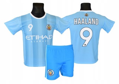 Haaland strój piłkarski komplet Manchester City r.128