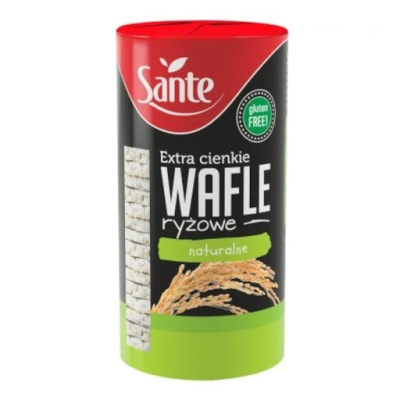 Sante Wafle Ryżowe extra cienkie 110g naturalne