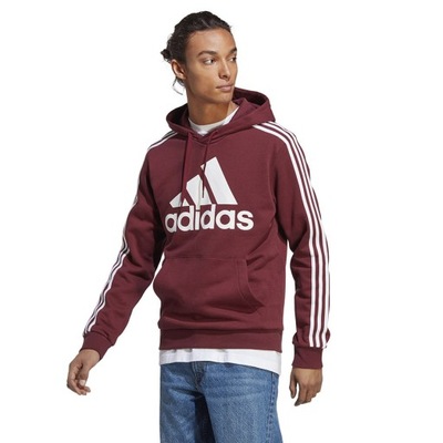 NT Bluza adidas Big Logo 3 Stripes FL Hoody H47057 czerwony S