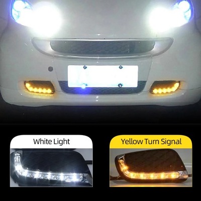 MERCEDES PETROL SMART FORTWO 2008-2011 DRL CYLINDER HEAD PRZECIWMGLOWA PROTECTION LAMPS AUTO STYLIZACJA  