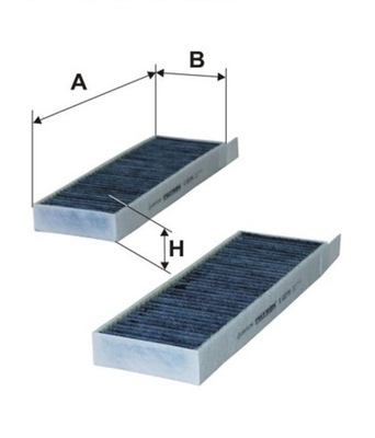 FILTRON K 1227A-2X FILTRAS KABINOS Z ANGLIMI 