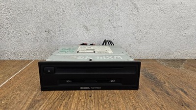 Skoda octavia mk3 5e0035874a панель радіопрогравач cd/dvd/gps фото №1