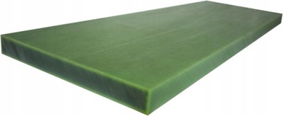 Płyta poliamid PA6-G+olej zielona 10x50x1000 mm