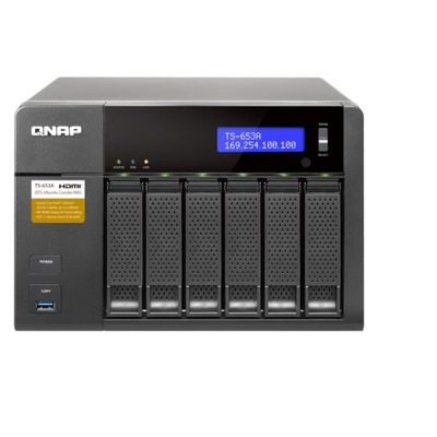 QNAP TS-653A NAS-System 1.6 GHz Quad-Core 4GB DDR3 RAM 6xBAY TS-653A-4G