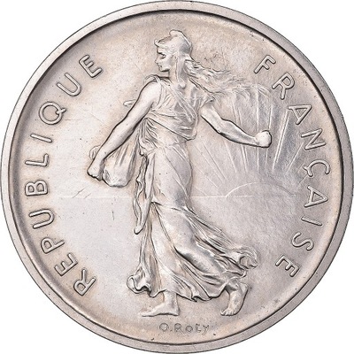 Moneta, Francja, Semeuse, 5 Francs, 1970, Paris, P