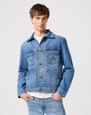 KURTKA JEANSOWA MĘSKA NIEBIESKA WRANGLER XL