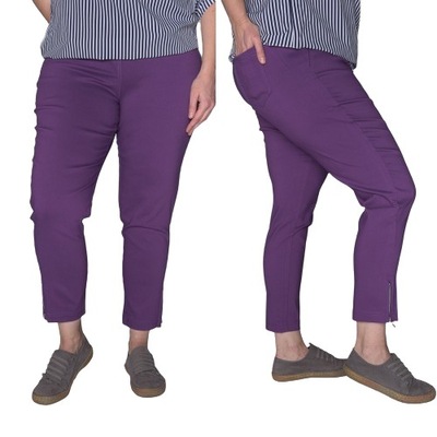 Spodnie z zameczkami CEVLAR kolor śliwkowy rozmiar 52