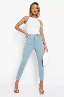 BOOHOO JEANSY Z WYSOKIM STANEM XXL