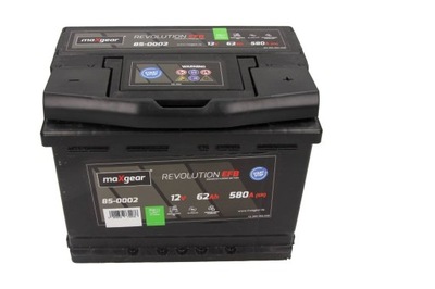 BATTERY 12V 62AH/580A L- 242X175X190 EFB DO POJAZDOW Z START/STOP  