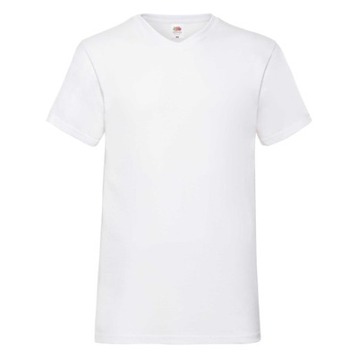 FRUIT OF THE LOOM T-SHIRT MĘSKI V WHITE XL