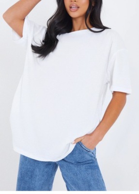 Biały T-shirt bawełniany PRETTY LITTE THING 36