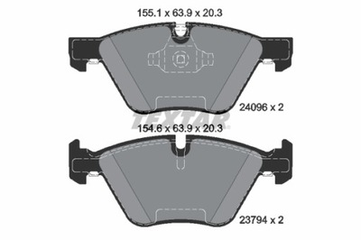 КОЛОДКИ ТОРМОЗНЫЕ - КОМПЛЕКТ EPAD 2409681