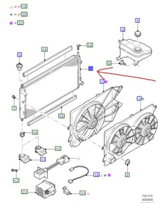 Радіатор wody ford mondeo mk3 2.5l duratec 170km фото №1