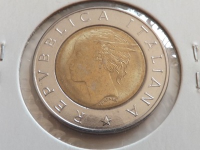 Włochy 500 Lirów 1992 st. UNC-