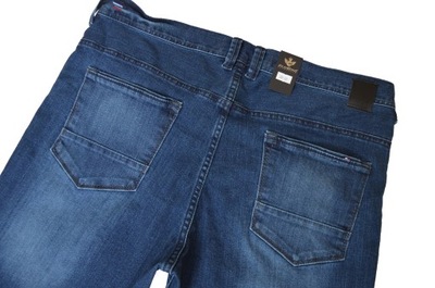 DUŻE DŁUGIE spodnie Clubing jeans 96-98cm L38