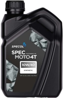 OLEJ SPECOL 10W40 1L SPEC MOTO 4T SYNTHETIC / MOTOCYKLE