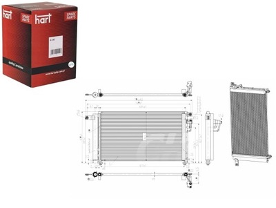 KONDENSATORIUS KONDENSATORIUS KONDICIONAVIMO KIA RIO 02-05 HART 