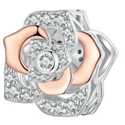 Charms Zawieszka Charms Róża Srebro 925 Charmsy Trusky