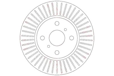 Trw df6225 диск тормозная фото №1