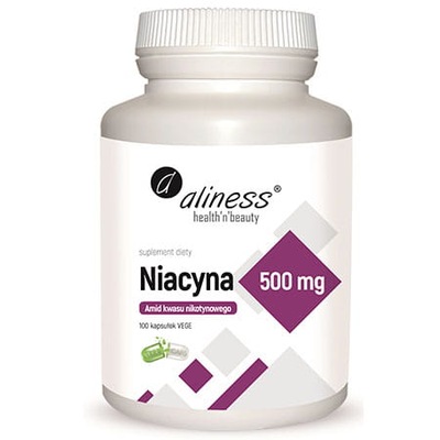 ALINESS NIACYNA Witamina B3 500MG 100 KAPS