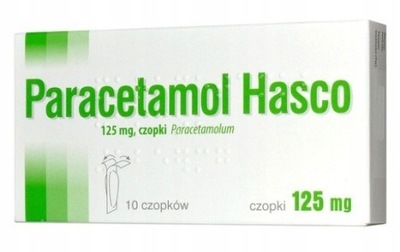 PARACETAMOL Czopki doodbytnicze 125 mg, 10 szt.