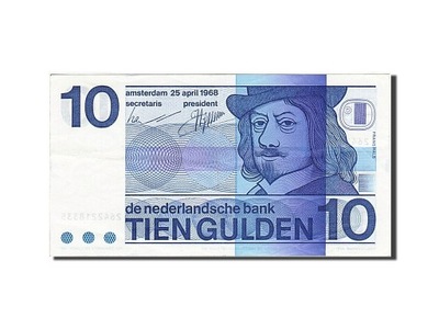 Banknot, Holandia, 10 Gulden, 1966-1972, 1968-04-2