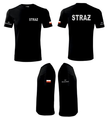 Koszulka t-shirt Straż STRAŻACKA ODBLASK OSP 3XL