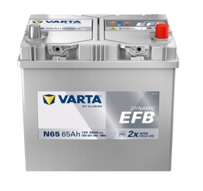 Акумулятор varta blue dynamic efb n65 12v 65ah 650a фото №1