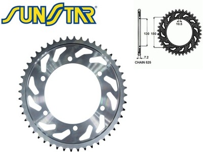 ZĘBATKA TYŁ SUNSTAR STALOWA SUNR1-4598-48