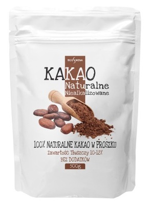 Kakao NATURALNE w proszku 500g niealkalizowane