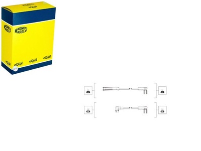 КОМПЛЕКТ ТРУБОК ZAPŁONOWYCH RENAULT 19 I 19 I CHAMADE 19 II 19 II