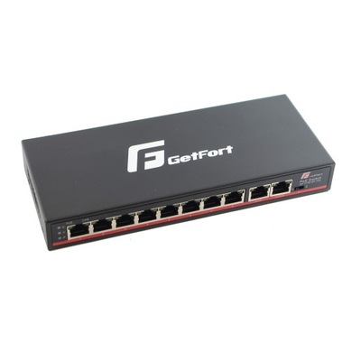 SWITCH POE GETFORT PoE 8FE x PoE + 2FE UPLINK