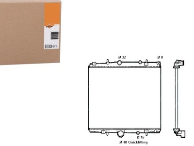 Nrf 58313 радіатор, система охолодження двигуна фото №1
