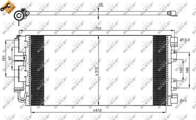 NRF 35548 КОНДЕНСАТОР, КОНДИЦИОНЕР