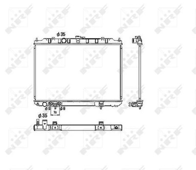 53453 РАДІАТОР ВОДИ NISSAN X-TRAIL 2.0 01-