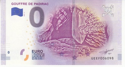 Banknot 0-euro-Francja 2019-2 -Gouffre de Padirac