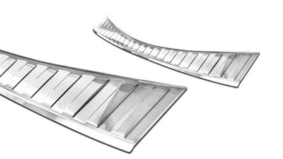 Mitsubishi asx молдинг молдинг стальной накладка na бампер задняя фото №1