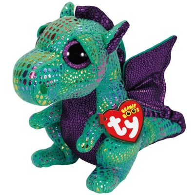 TY BEANIE BOOS CINDER - ZIELONY SMOK 20 CM