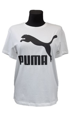 T-shirt koszulka bawełniana z logo PUMA XS