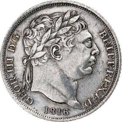 Wielka Brytania, George III, 6 Pence, 1816, London