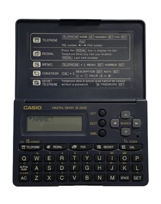 Casio digital diary SF-2000