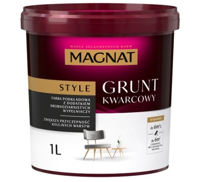 MAGNAT STYLE - GRUNT KWARCOWY 1L - FARBA PODKŁADOWA