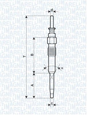 MAGNETI MARELLI 062900039304 СВЕЧА НАКАЛА