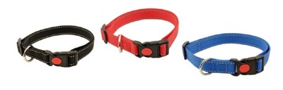 OBROŻA TAŚMA ODBLASKOWA 25mm/40-70cm regulowana dla psa