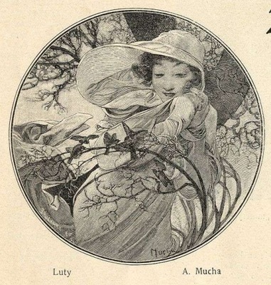drzeworyt 1902, Alfons Mucha: Luty