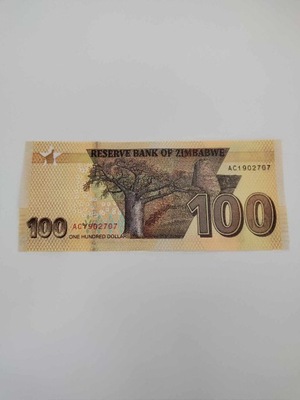 Zimbabwe - 100 Dolarów - 2020 - UNC