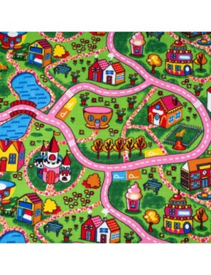 WYKŁADZINA DYWANOWA DZIECIĘCA ULICE SZKOŁA 4M